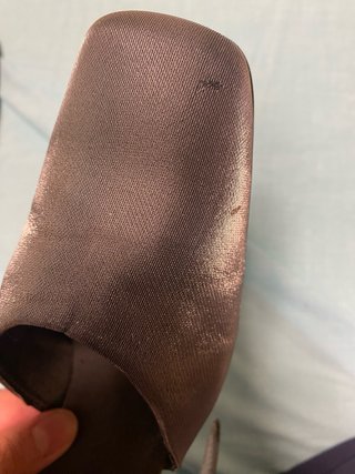 Zapatos de fiesta grises metalizados