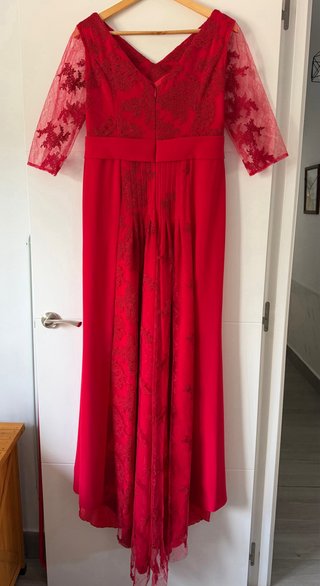 Vestido de fiesta rojo largo
