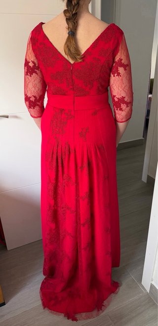 Vestido de fiesta rojo largo