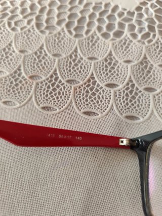 Ray-Ban occhiali vista nero e rosso