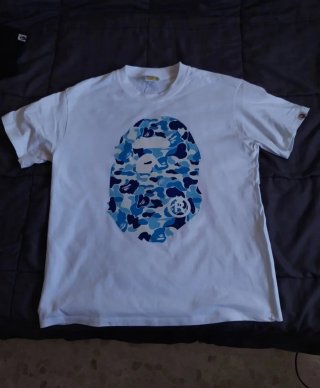 Camiseta BAPE Talla Única Camuflaje Azul