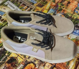 Zapatillas DC Shoes Talla 38 Beige/Morado