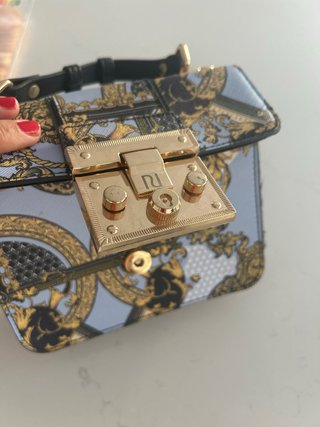 Bolso estampado barroco dorado