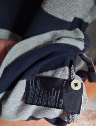 Polo Tommy Hilfiger Talla L Rayas