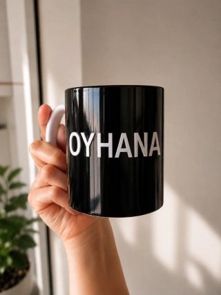 Taza personalizada sublimación Nombre en vinilo