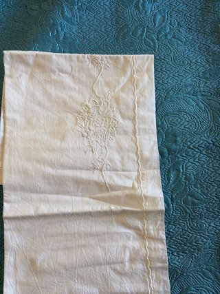 Lenzuola matrimoniali vintage ricamate