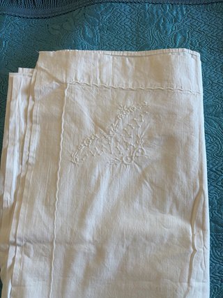 Lenzuola matrimoniali vintage ricamate