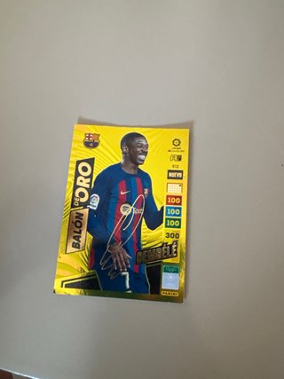 3 Cromos Balón de Oro: Vini, Benzema, Dembelé