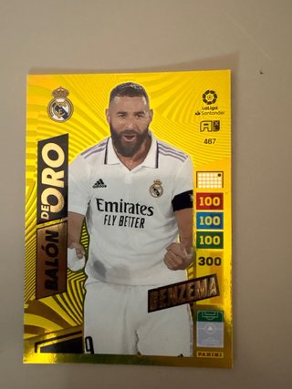 3 Cromos Balón de Oro: Vini, Benzema, Dembelé