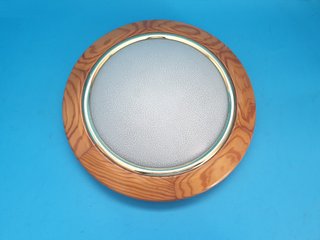 plafoniera da muro parete in legno. Made in Italy.