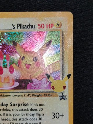 Pokémon Card Pikachu Birthday 24 Celebrations Eng