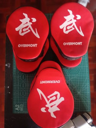 Guantes de boxeo, manoplas de entrenamiento, pala.