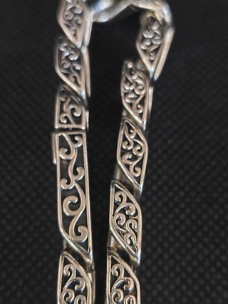 Pulsera plata 925 barbada tribal. 051-03-00623