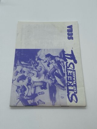 Streets of Rage II Master System Sega