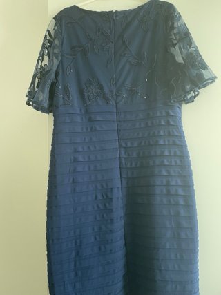 Vestido elegante azul Corte Inglés Talla XL