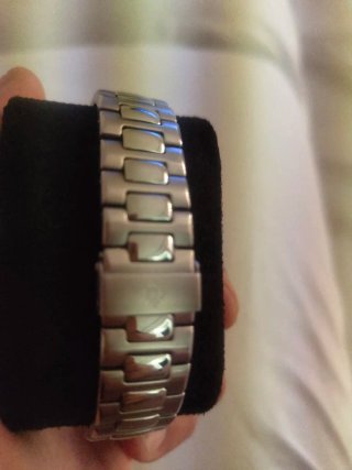 Reloj Automático Azul Plata