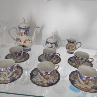 Juego de café de porcelana