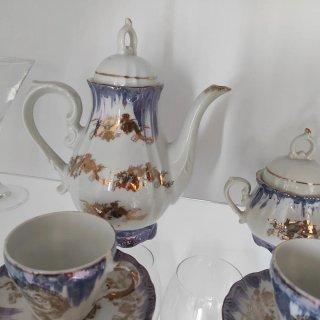 Juego de café de porcelana