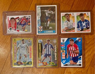 5 Cromos Marcos Llorente y Tío