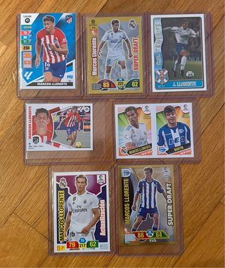 6 Cromos Marcos Llorente y Tío
