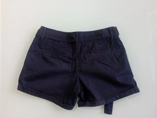 Shorts marino con cinturón 36
