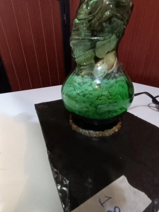 Lámpara Botella Italiana Vidrio