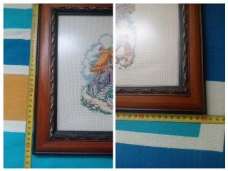 3 Cuadros Punto de Cruz Decorativos