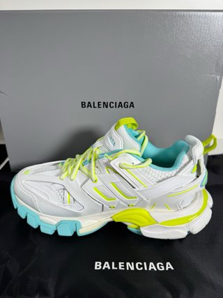 Balenciaga Track Blanco Amarillo Neón