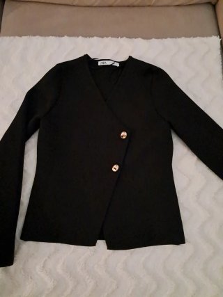 Chaqueta Zara cruzada botones dorados
