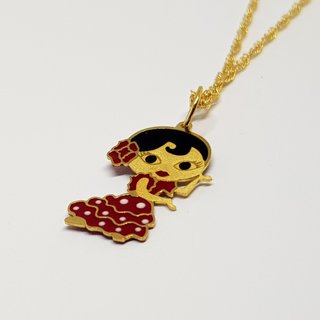 Conjunto Oro 18K Sevillana Niña