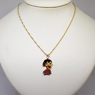 Conjunto Oro 18K Sevillana Niña