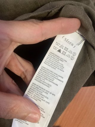 Top Sfera talla L antelina con etiqueta