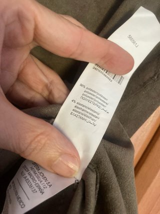 Top Sfera talla L antelina con etiqueta