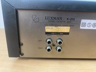 Pletina Luxman K-210 - LEER