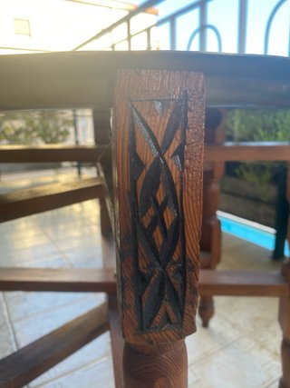Mesa Marroquí de té metálica