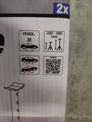 Caballetes para coche (4 unidades)