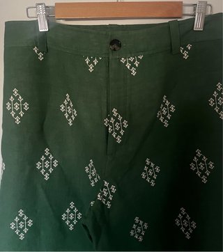 Pantalón Zara Verde Talla L
