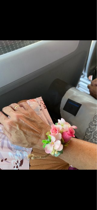 Pulsera decoración boda flores