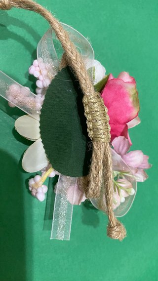 Pulsera decoración boda flores