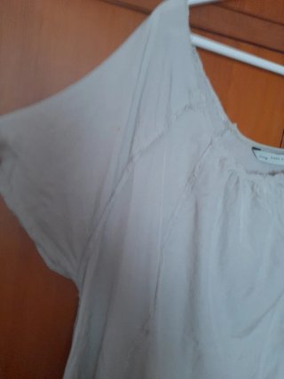 Vestido Zara gris playero