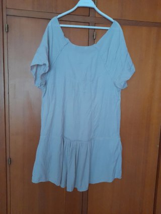 Vestido Zara gris playero