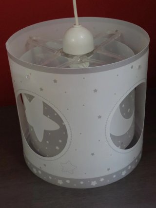 Lámpara Techo Infantil Estrellas y Luna