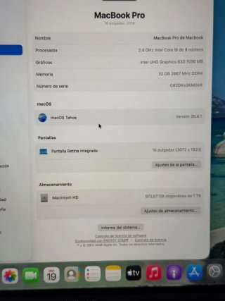 MACBOOK PRO 2019 16" i9/32/1TB TOPE DE GAMA