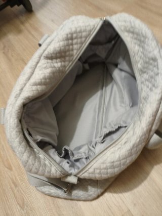 Bolso carro bebé acolchado gris