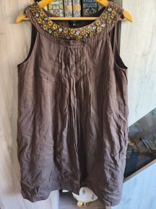 Vestido Cortefiel adornado cuello Talla XL