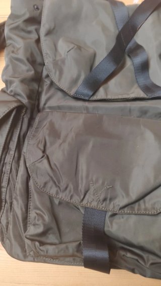 Mochila Hombre Negra/Verde Militar