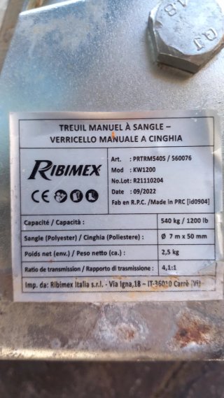 Cabestrante manual Ribimex