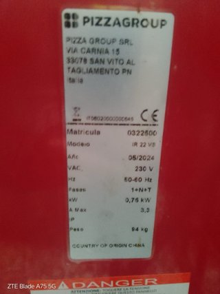 Amasadora PIZZAGROUP Profesional