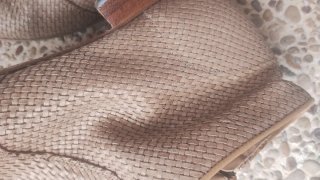 Botines Beige Tejidos
