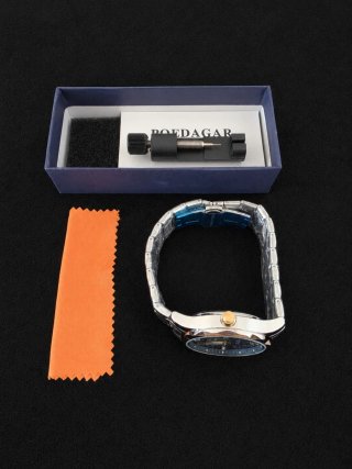 Reloj poedagar bicolor plata-dorado